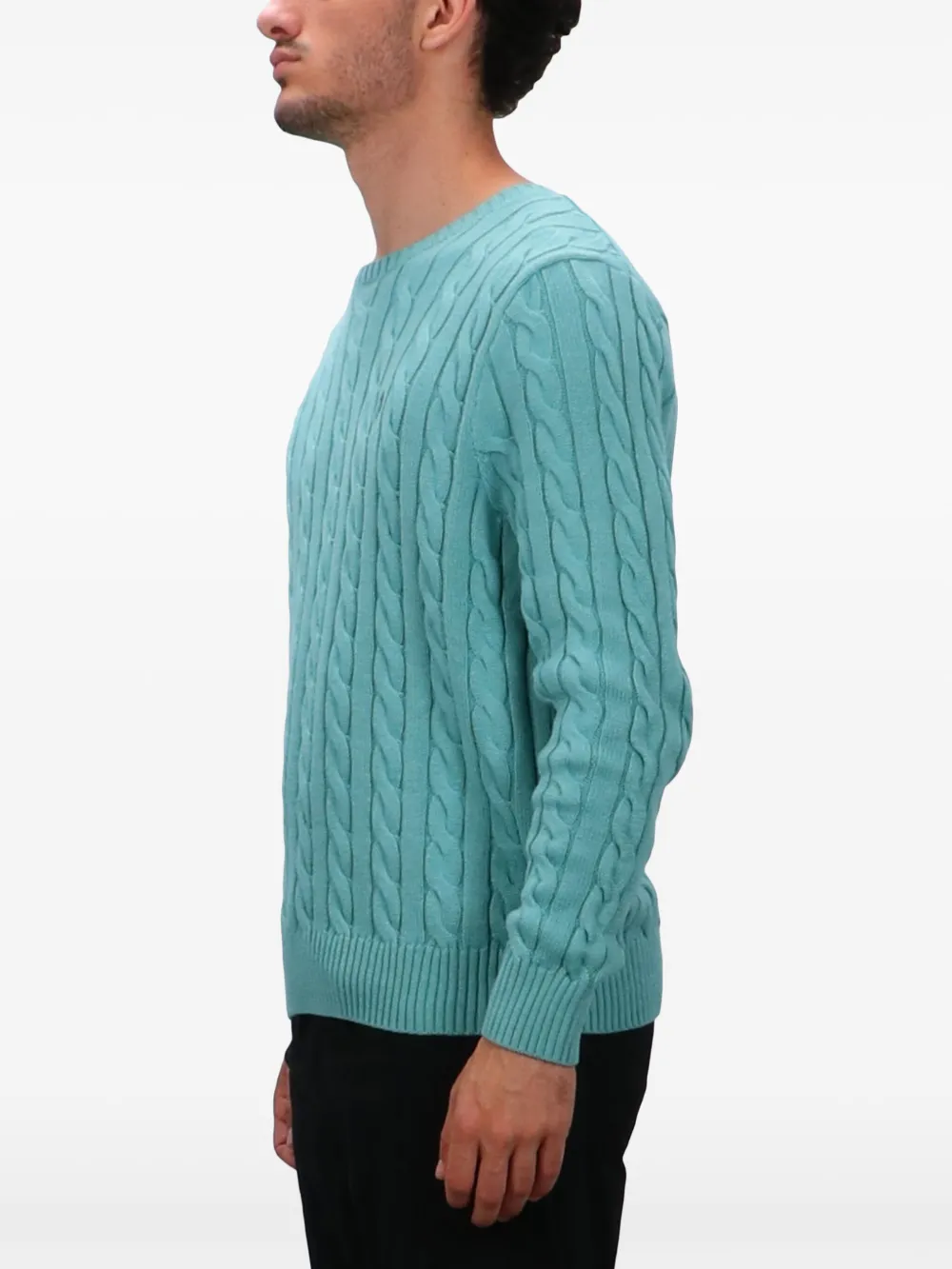 Shop Polo Ralph Lauren Polo Pony-embroidered Sweater In Blue
