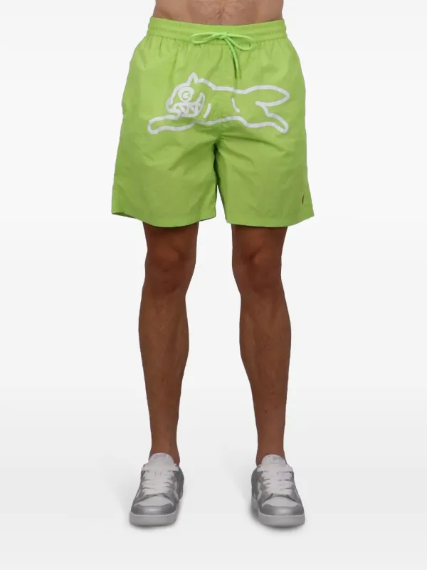 ICECREAM Shorts De Playa Running Dog Verde FARFETCH CO