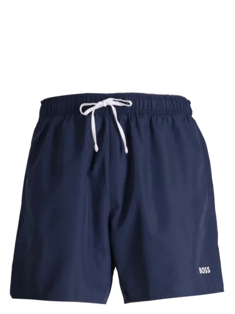 BOSS shorts de playa con logo estampado