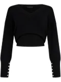 LIU JO cut-out sweater - Black