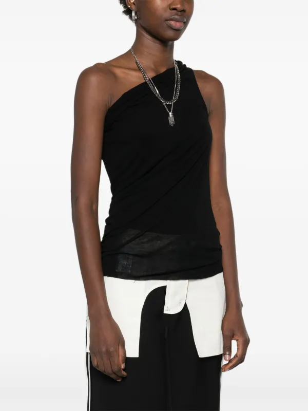 【関税&送料込】Rick Owens Black Athena Top Lightweight Wool Rick Owens Athena Top | Black | FARFETCH