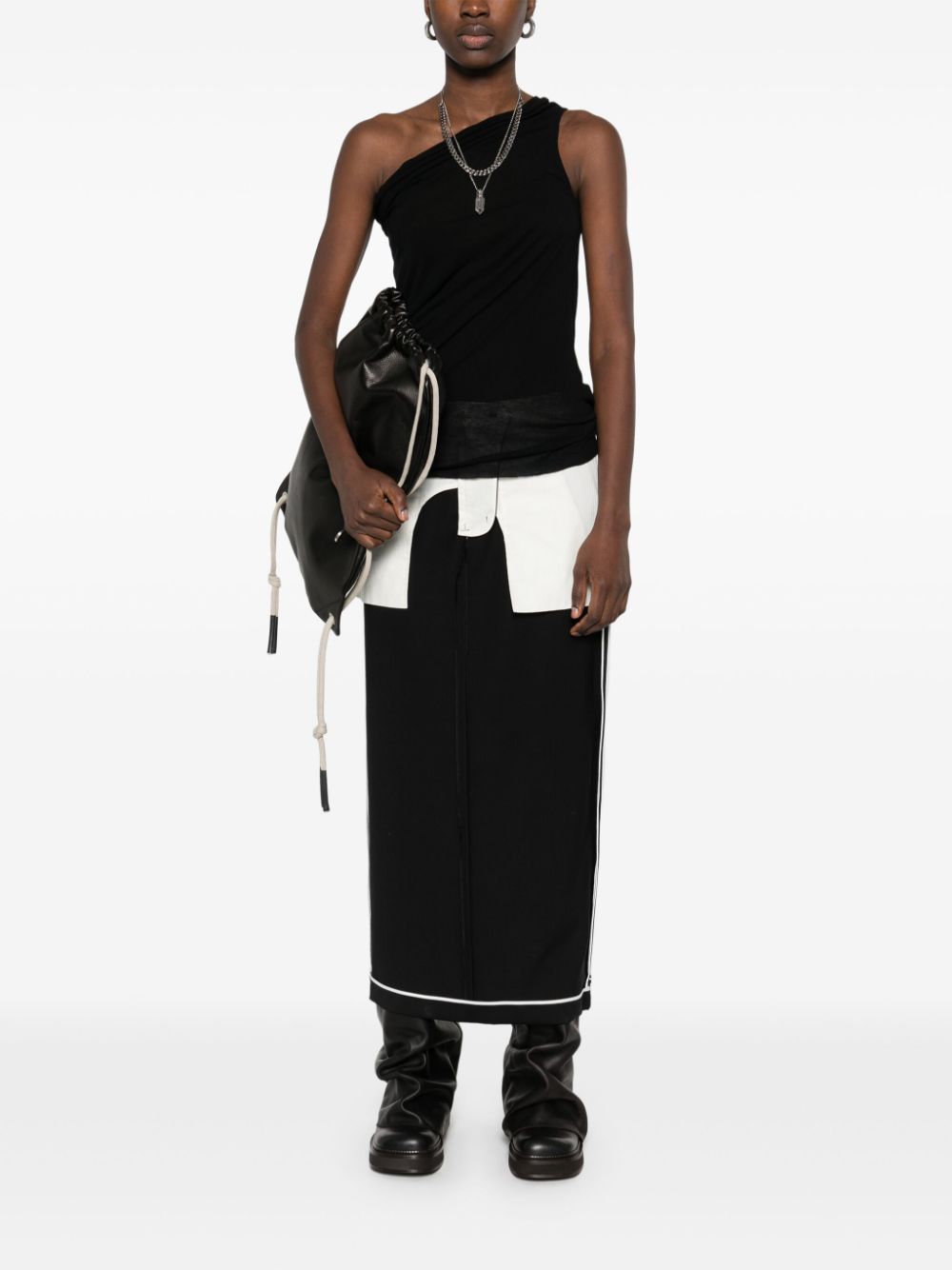 Rick Owens Athena top - Zwart