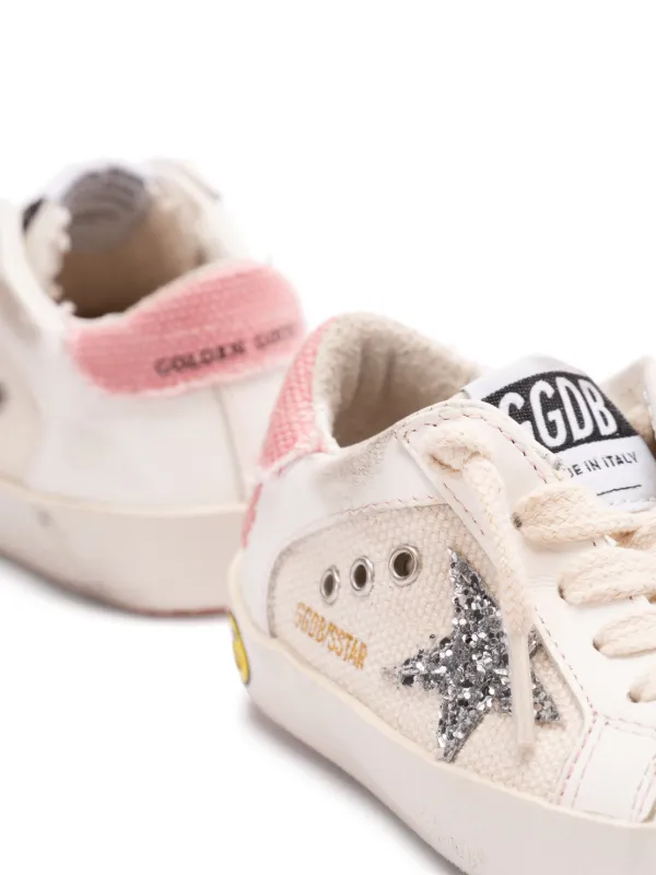 heart-patch leather sneakers