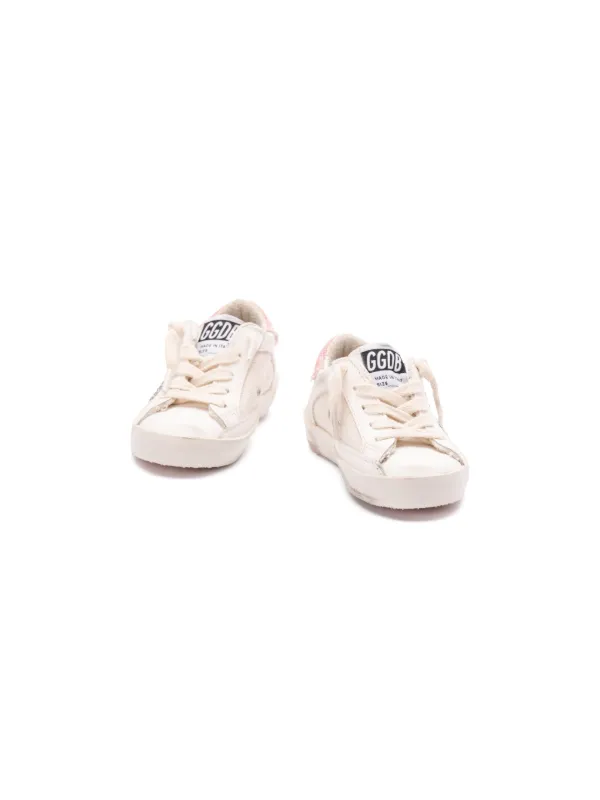 heart-patch leather sneakers