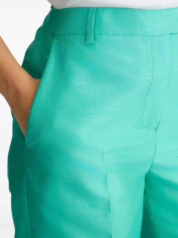パンツ LIU JO Women Straight Pants CA5333T2508 X0662 Green LIU JO Shantung Trousers | Green | FARFETCH