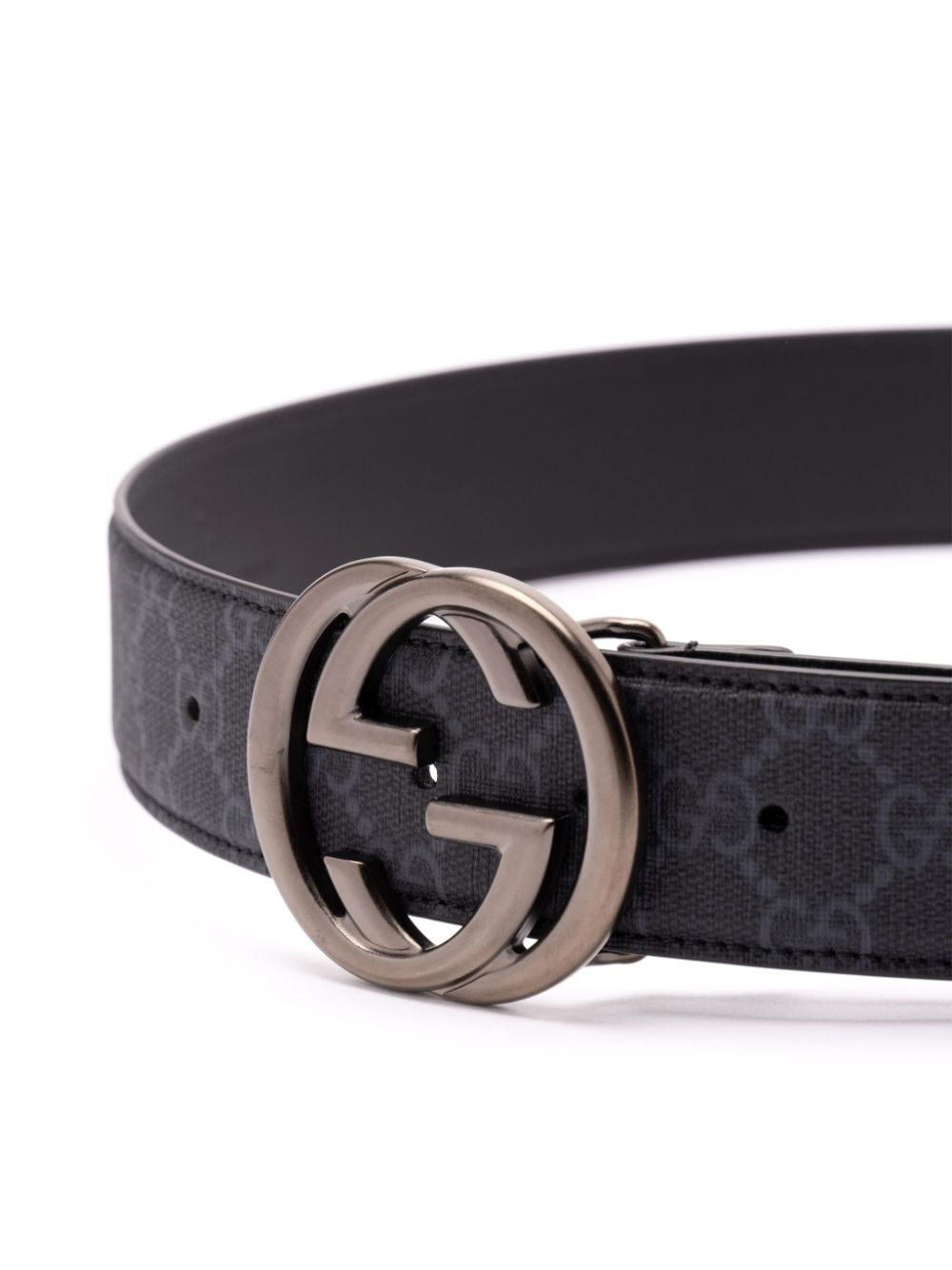 Gucci Riem met GG-logo - Zwart