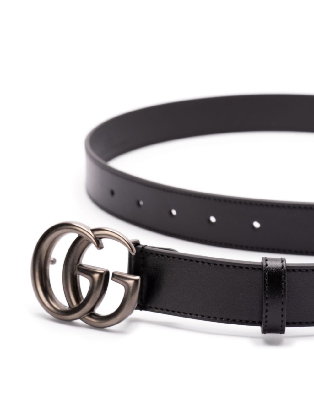 Gucci Riem met dubbele G - Zwart