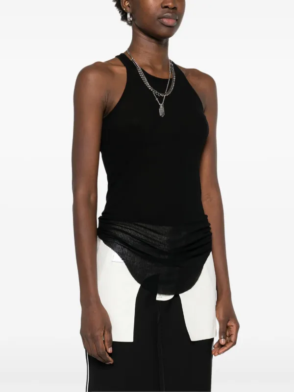 トップス RICK OWENS / RIB TANK TOP (BLK, MR) RICK OWENS - TOPS - Rick Owens