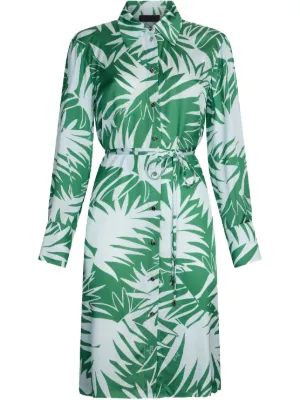 tory burch green silk dress 100% Cotton Sage Collared Mini Dress - All Dresses