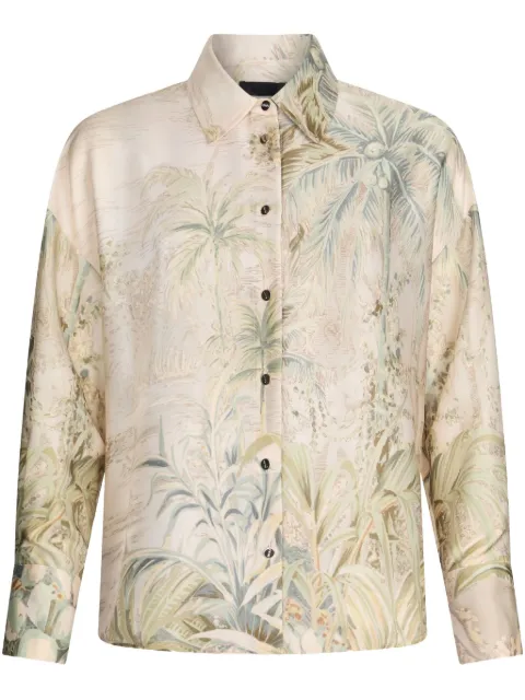 LIU JO camisa con estampado tropical