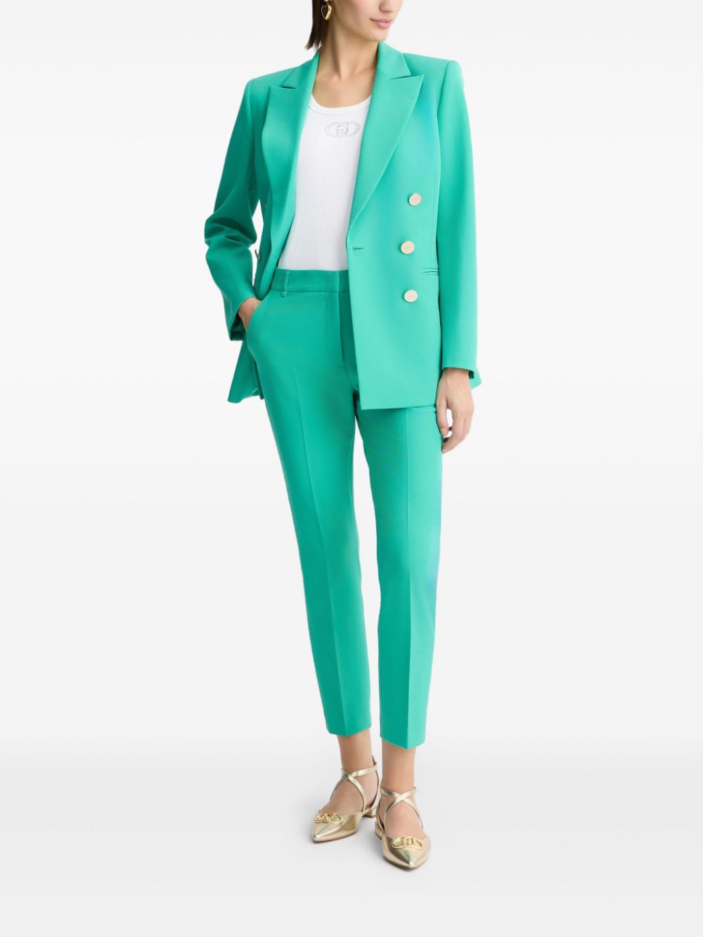 LIU JO double-breasted blazer - Green