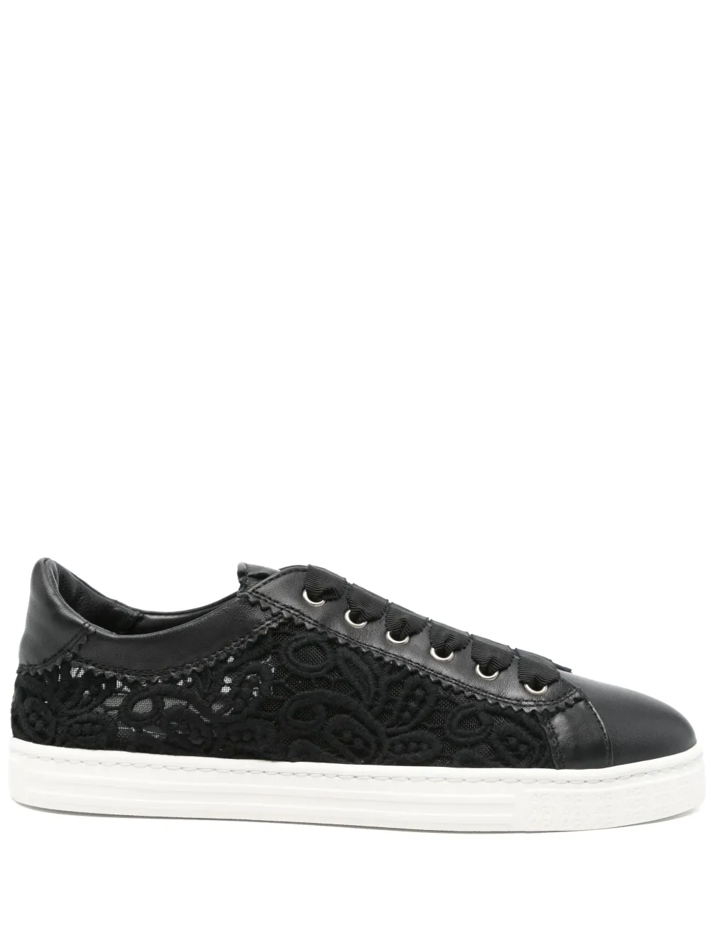 AGL embroidered sneakers Black