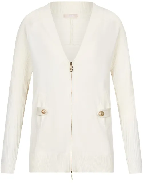Cardigan à fermeture zippée - LIU JO - Modalova