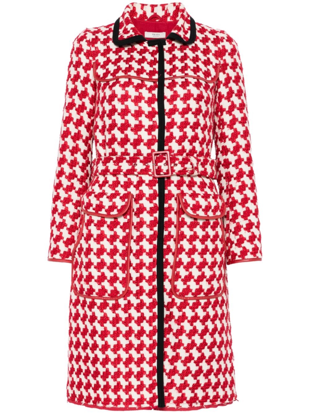 2000s graphic-pattern coat