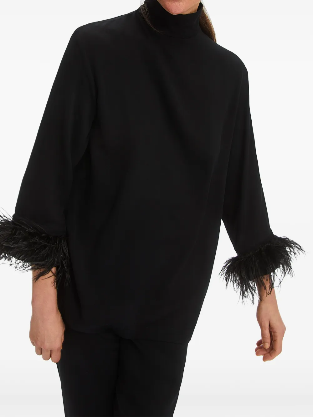 Feather-Trim Pyjama Set