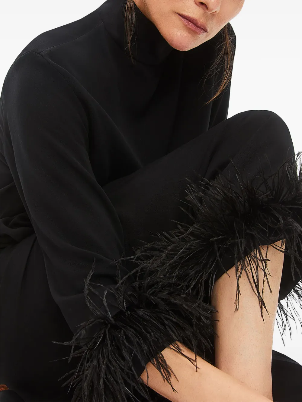Feather-Trim Pyjama Set