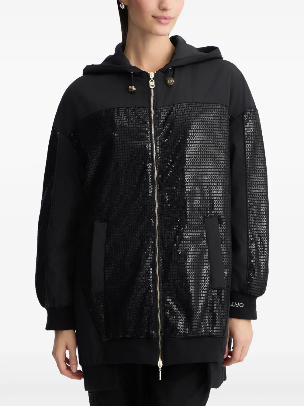 Liu •jo Jacket With Sequins In Schwarz