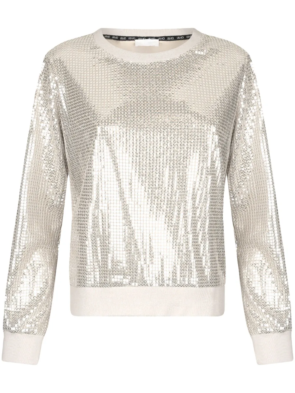 LIU JO sweat à sequins | tons neutres | Image 1