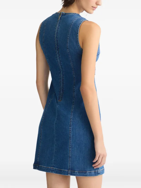 LIU JO Abito Corto Con Dettaglio a Catena Blu FARFETCH IT