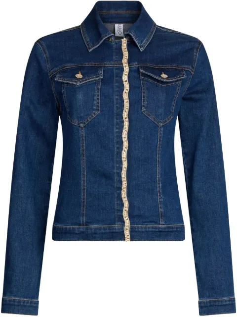 LIU JO rhinestone denim jacket