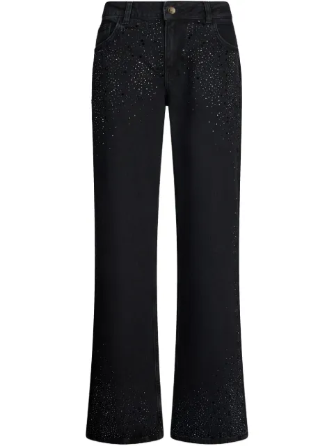 LIU JO rhinestone wide-leg jeans