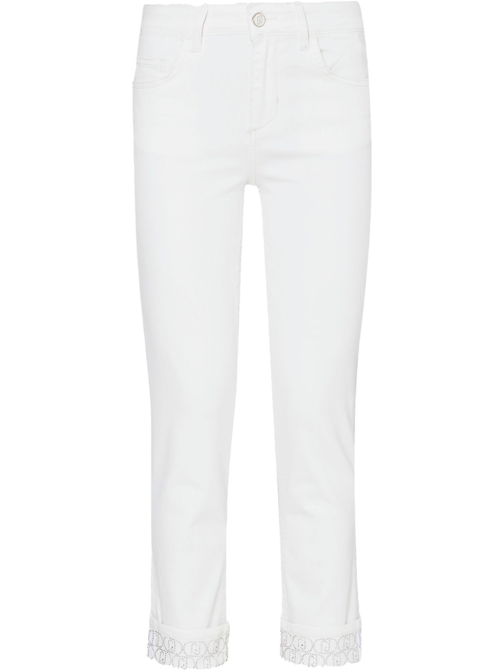 LIU JO Cropped jeans Wit