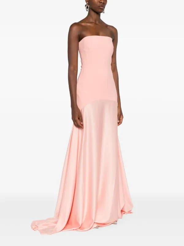 SOLACELONDON ワンピース ドレス Alessandra strapless1066825 The Alessandra Maxi Dress in Arctic Blue – Solace London
