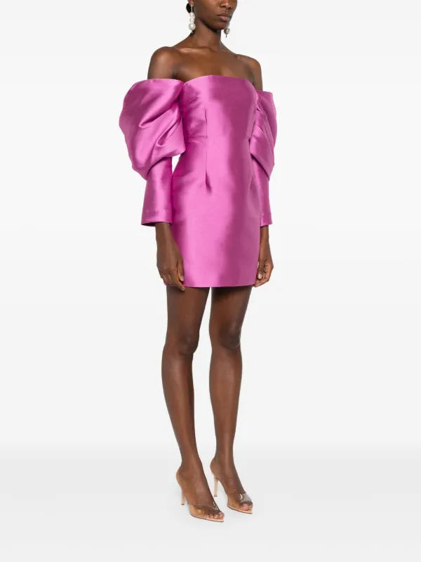 sofie mini dress in hot pink solace london Solace London Sophie Mini Dress in Pink