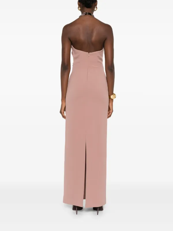 Solace London Riva Maxi Dress | Brown | FARFETCH