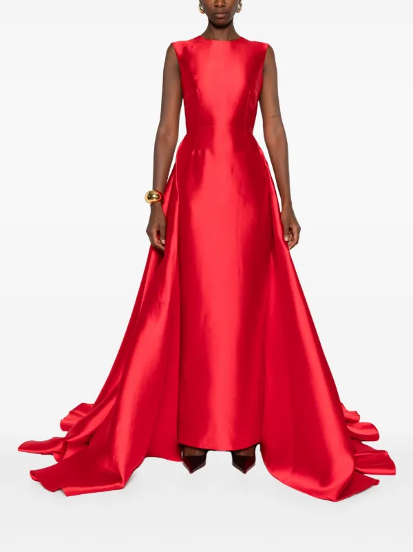 Solace London Larsen Maxi Dress Red FARFETCH