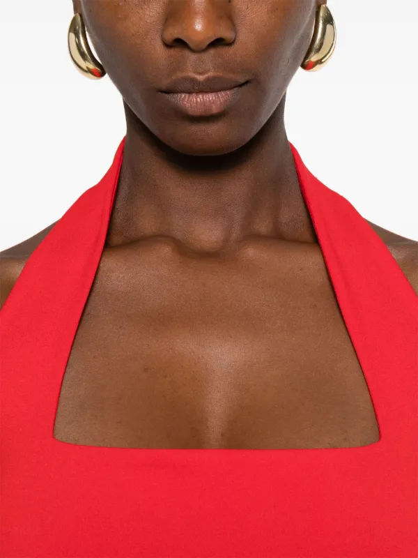 Solace London Ilona Maxi Dress | Red | FARFETCH