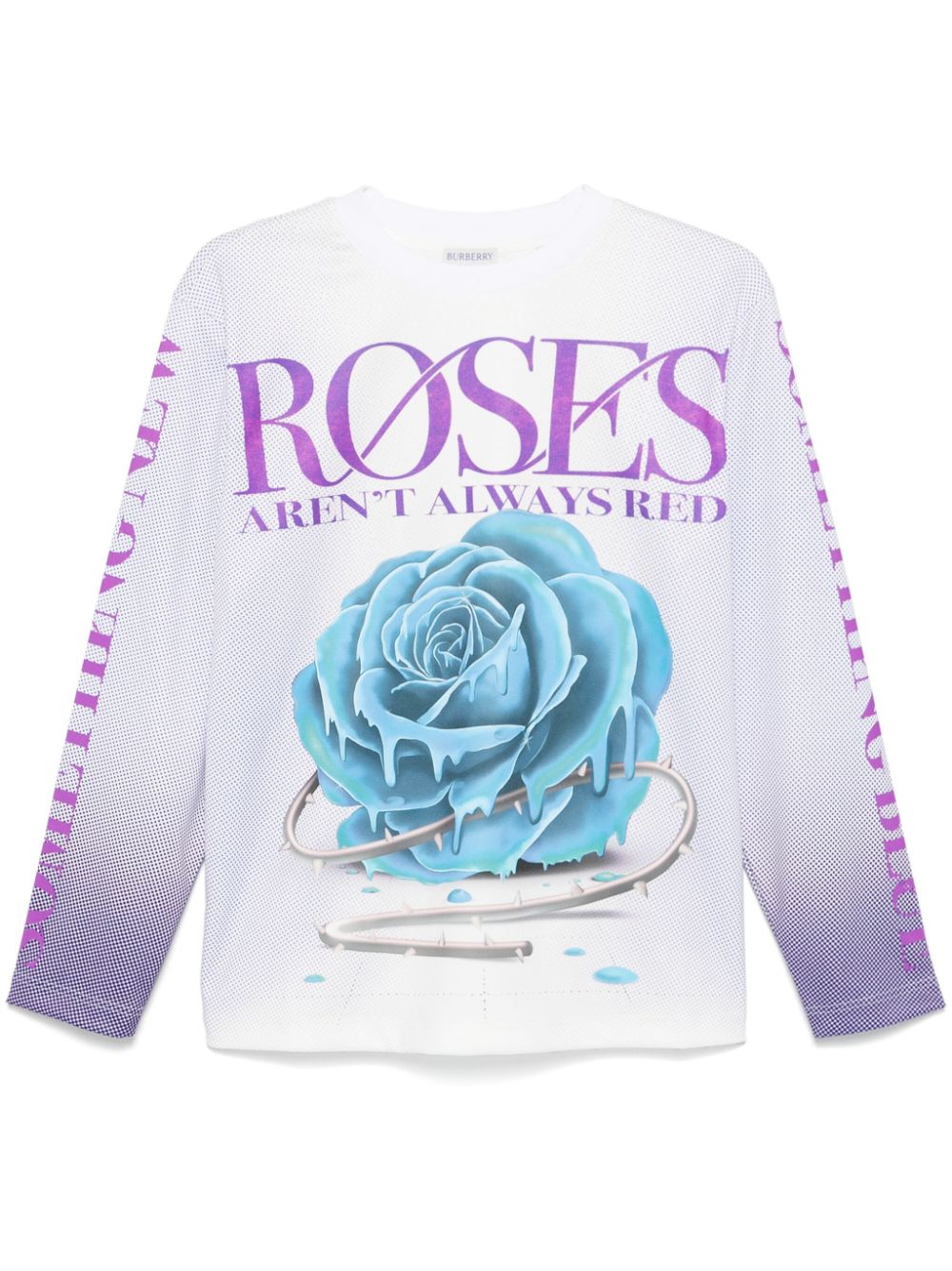 rose-print T-shirt