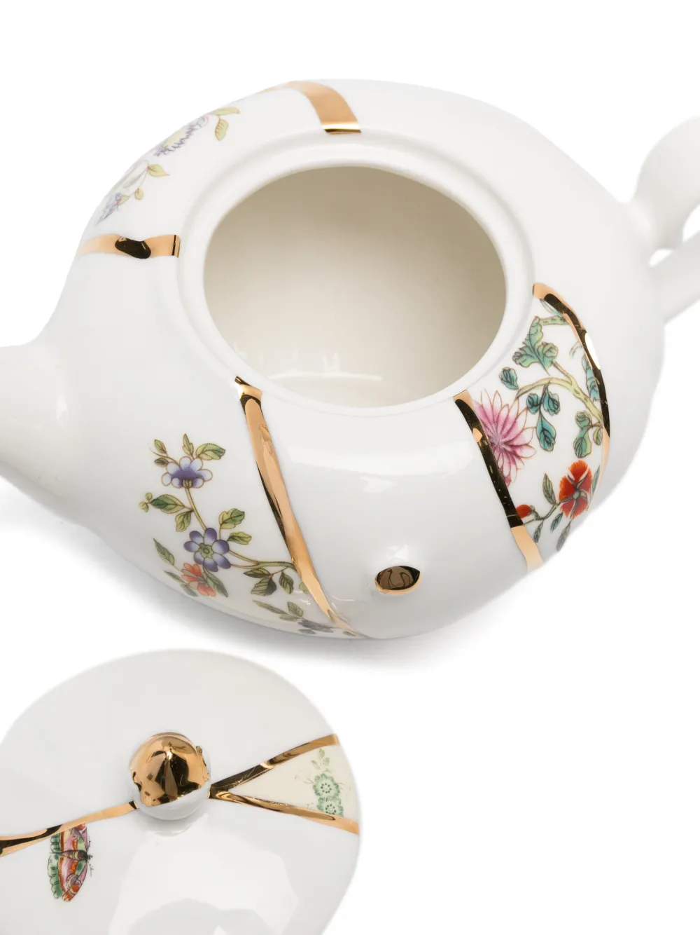 Seletti X Marcantonio Kintsugi Teekanne In Weiss