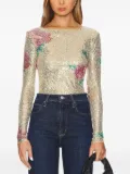 Free People Gold Rush sequinned top - Neutrals