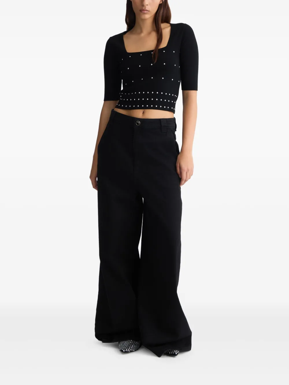 LIU JO studs-embellished top | Knitted Tops | Image 2