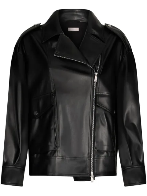 LIU JO coated biker jacket