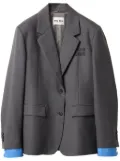 Miu Miu single-breasted gabardine blazer - Grey