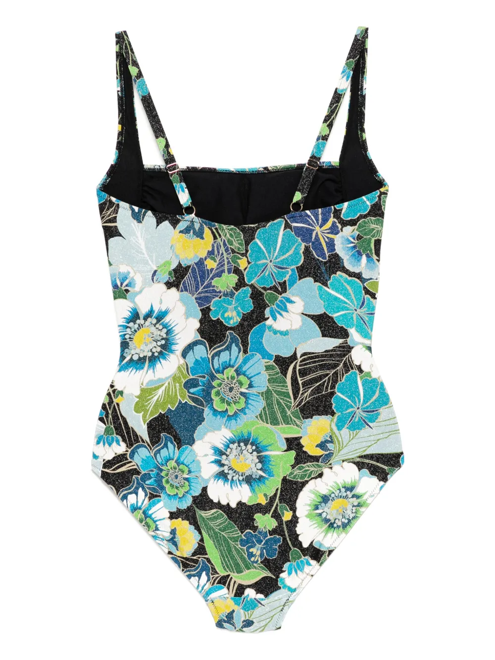 Johnny Was Jenn Ruched One Piece In Jenn Glittery In Black