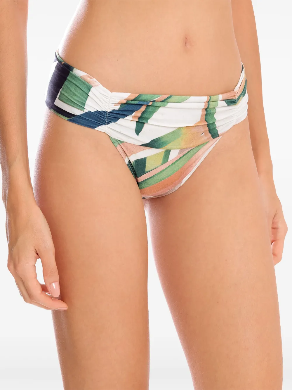 Lygia & Nanny Bikinislip met bloemenprint Wit