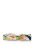 Lygia & Nanny graphic-print twisted headband - White