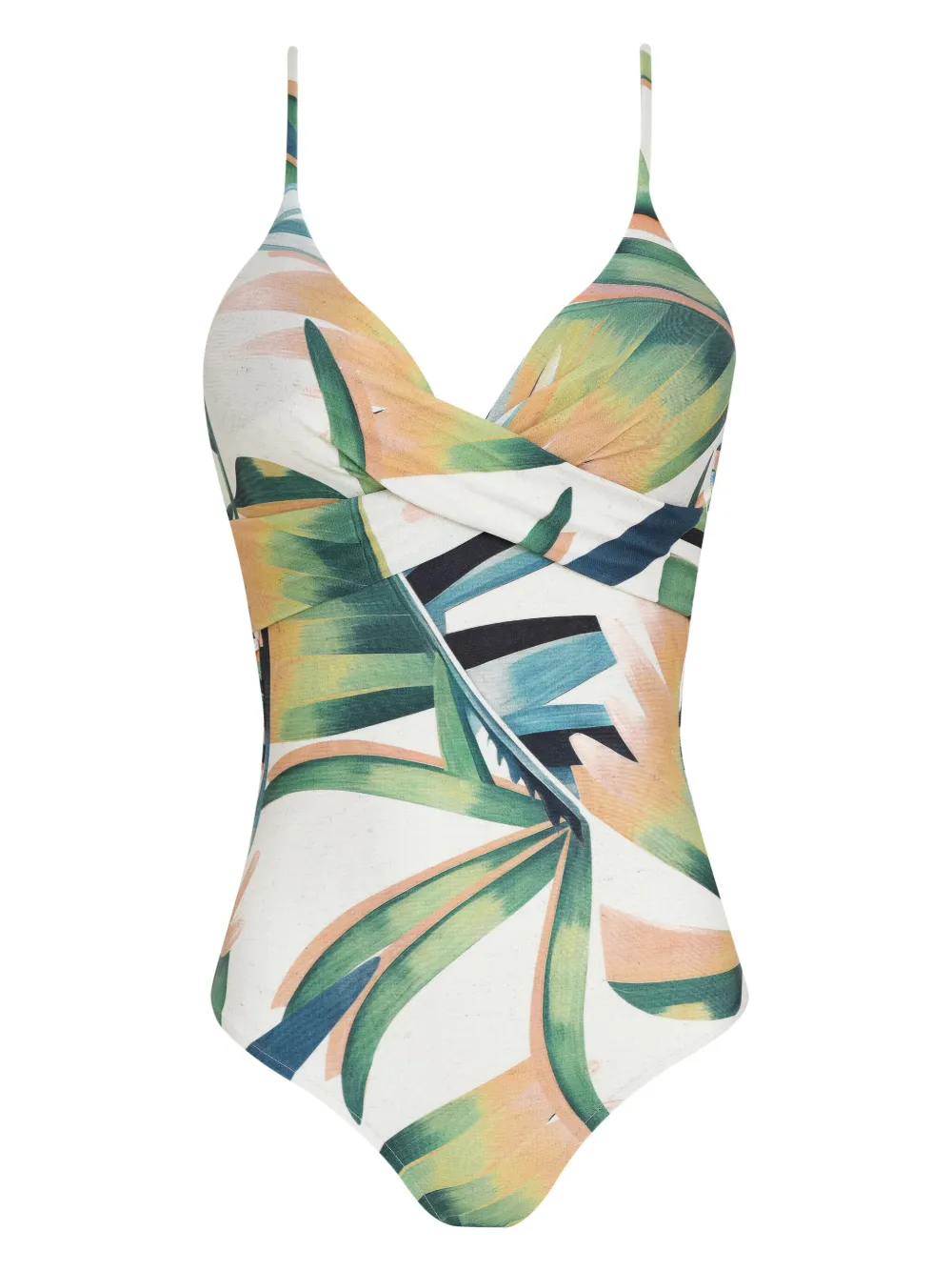Lygia & Nanny Badpak met print Wit