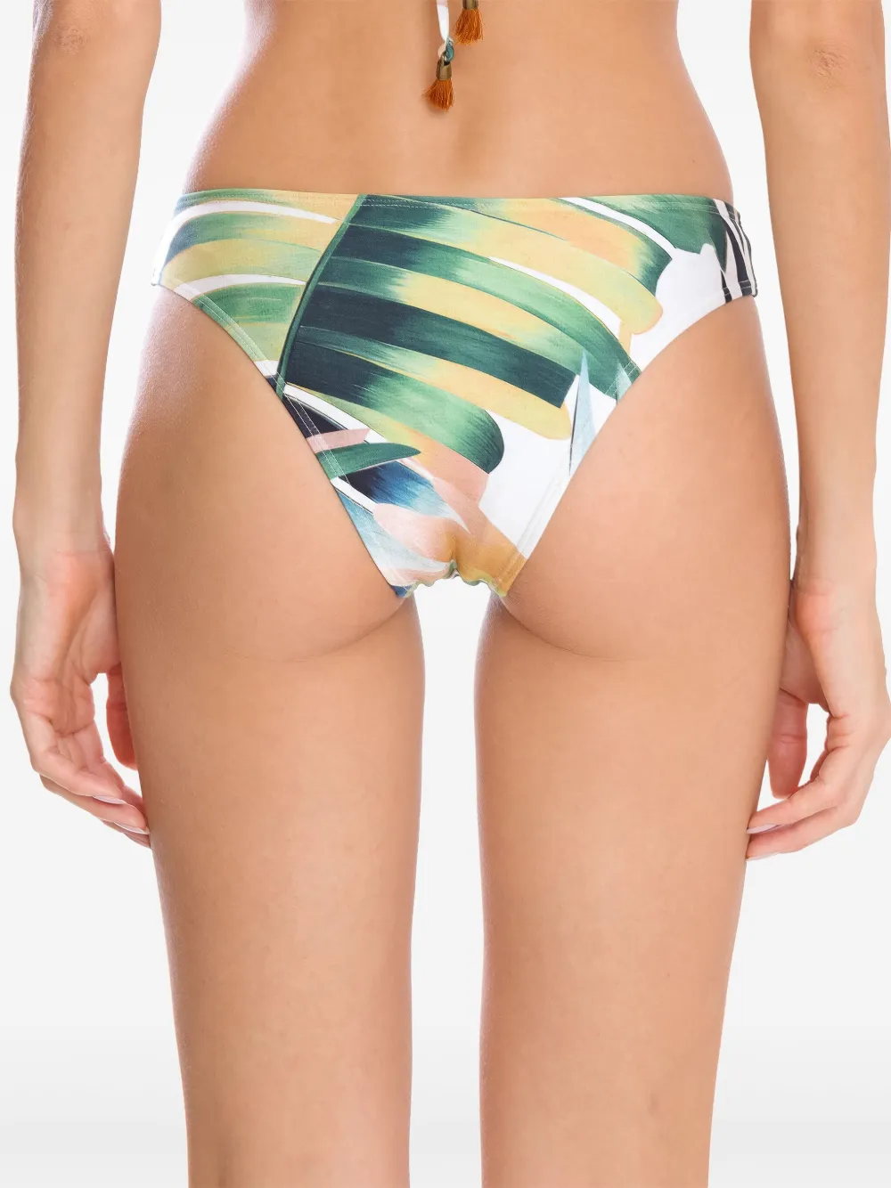 Shop Lygia & Nanny Graphic-print Bikini Bottoms In Green