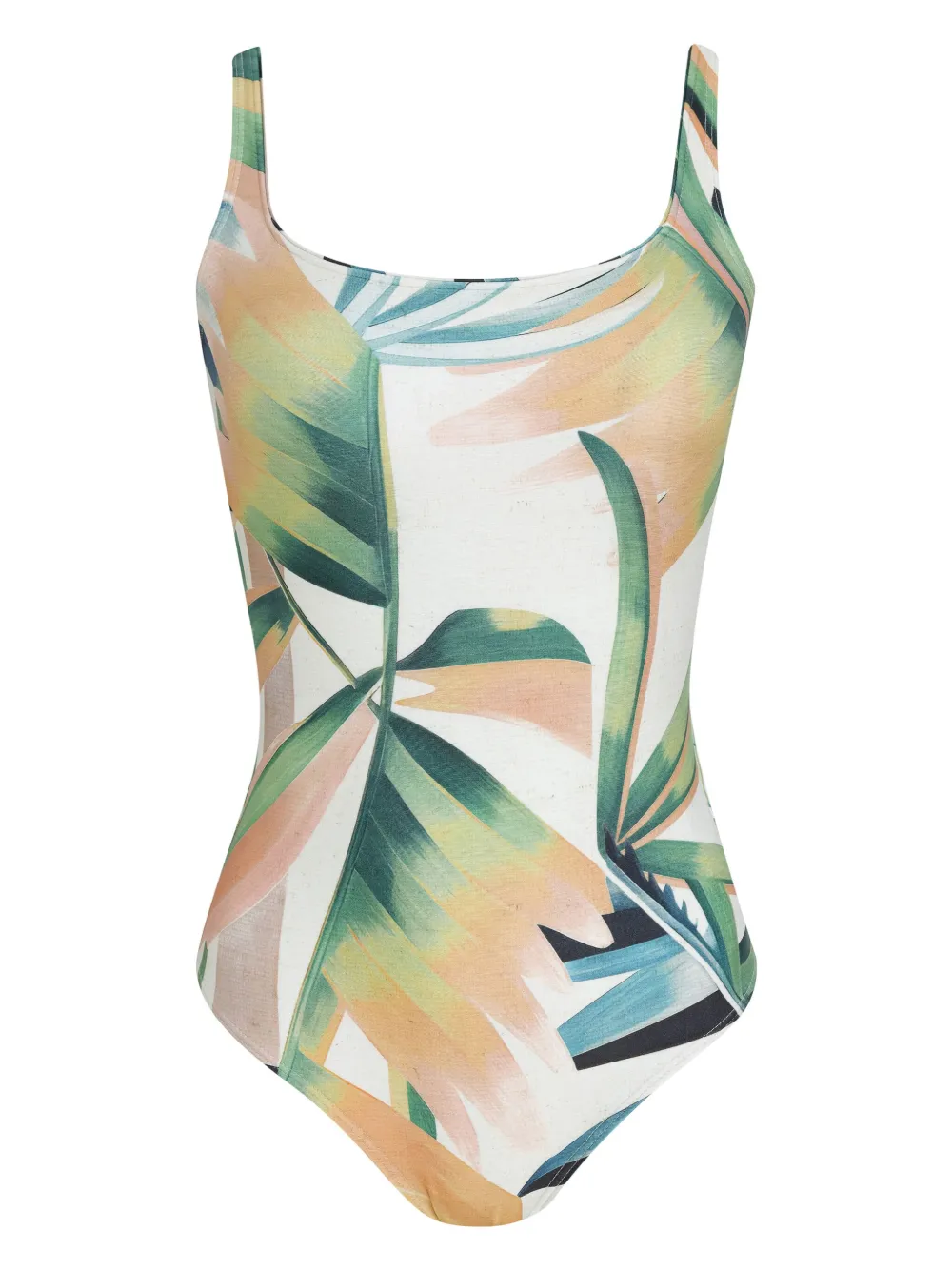 Lygia & Nanny Badpak met bloemenprint Wit