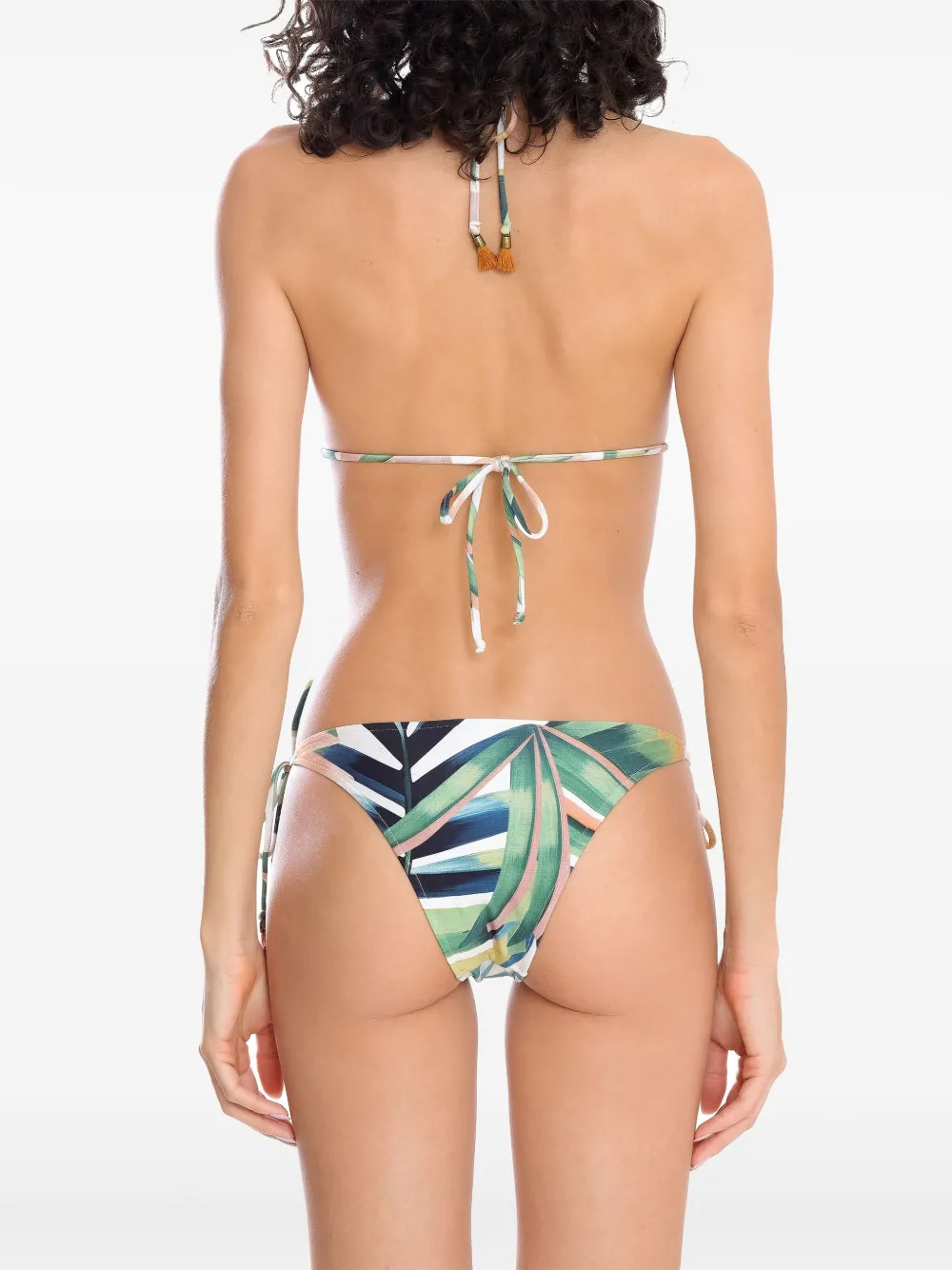Shop Lygia & Nanny Maya Printed Bikini Set In White