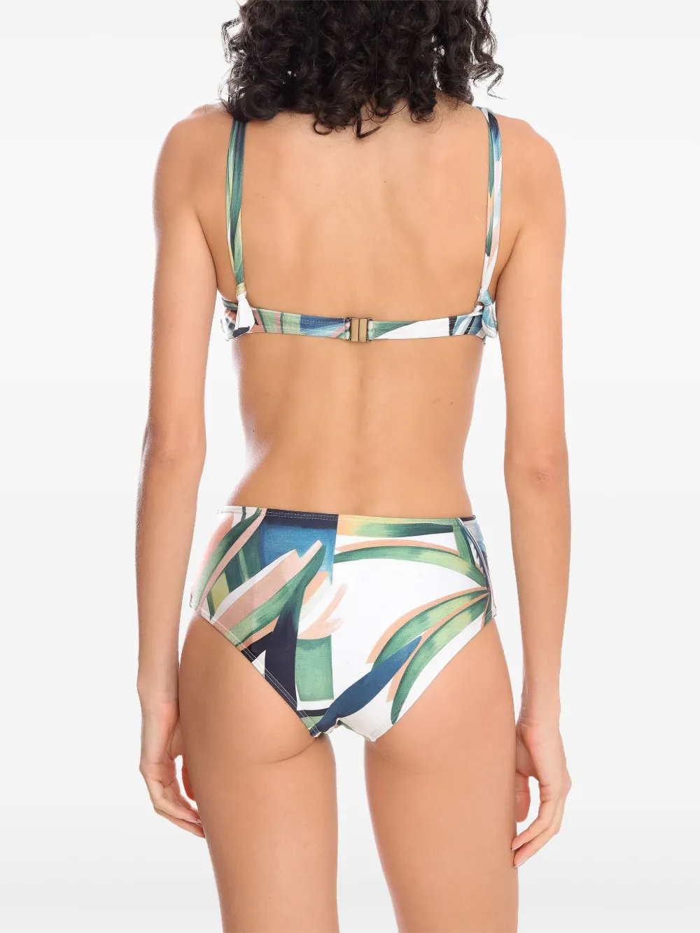 Lygia & Nanny Bikini met grafische print Groen