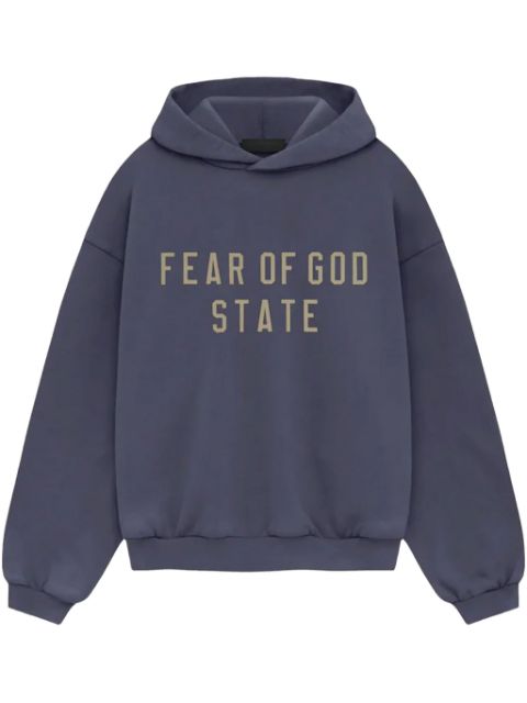 FEAR OF GOD ESSENTIALS hoodie con logo estampado