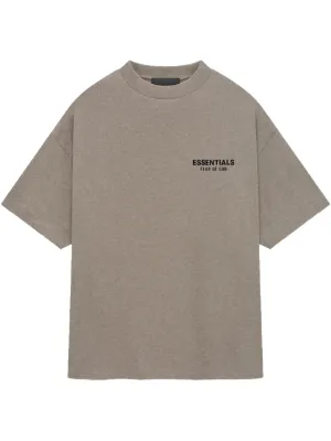 FEAR OF GOD ESSENTIALS logo-print Cotton T-shirt | Grey | FARFETCH