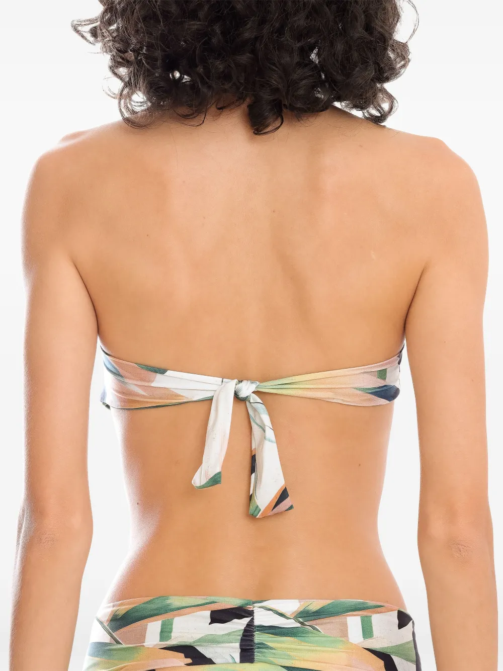 LYGIA & NANNY ABSTRACT-PRINT BIKINI TOP