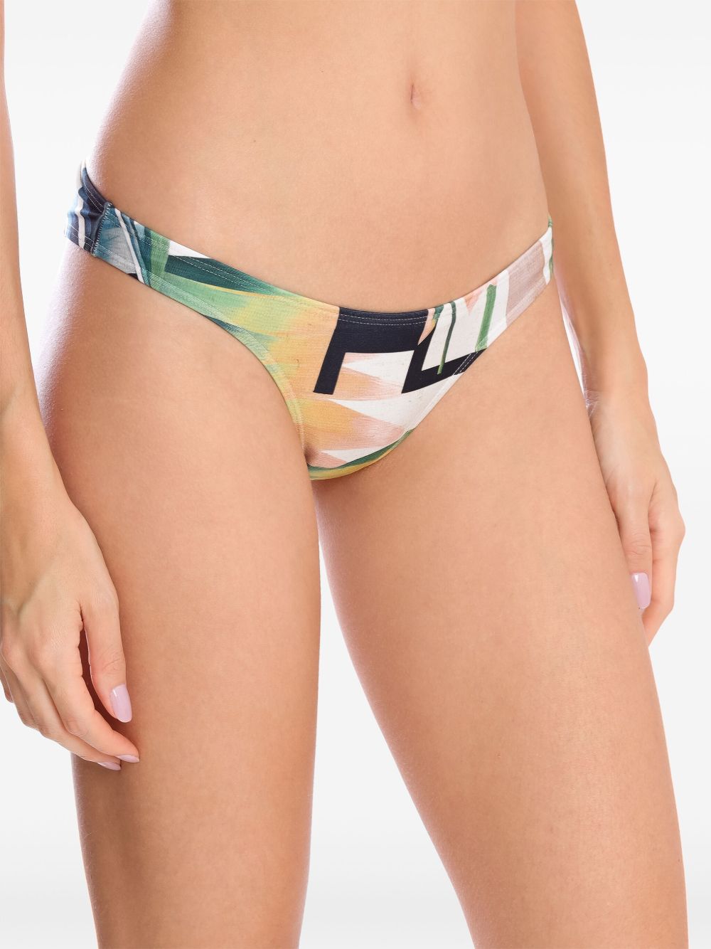 Lygia & Nanny Bikinislip met bloemenprint - Wit