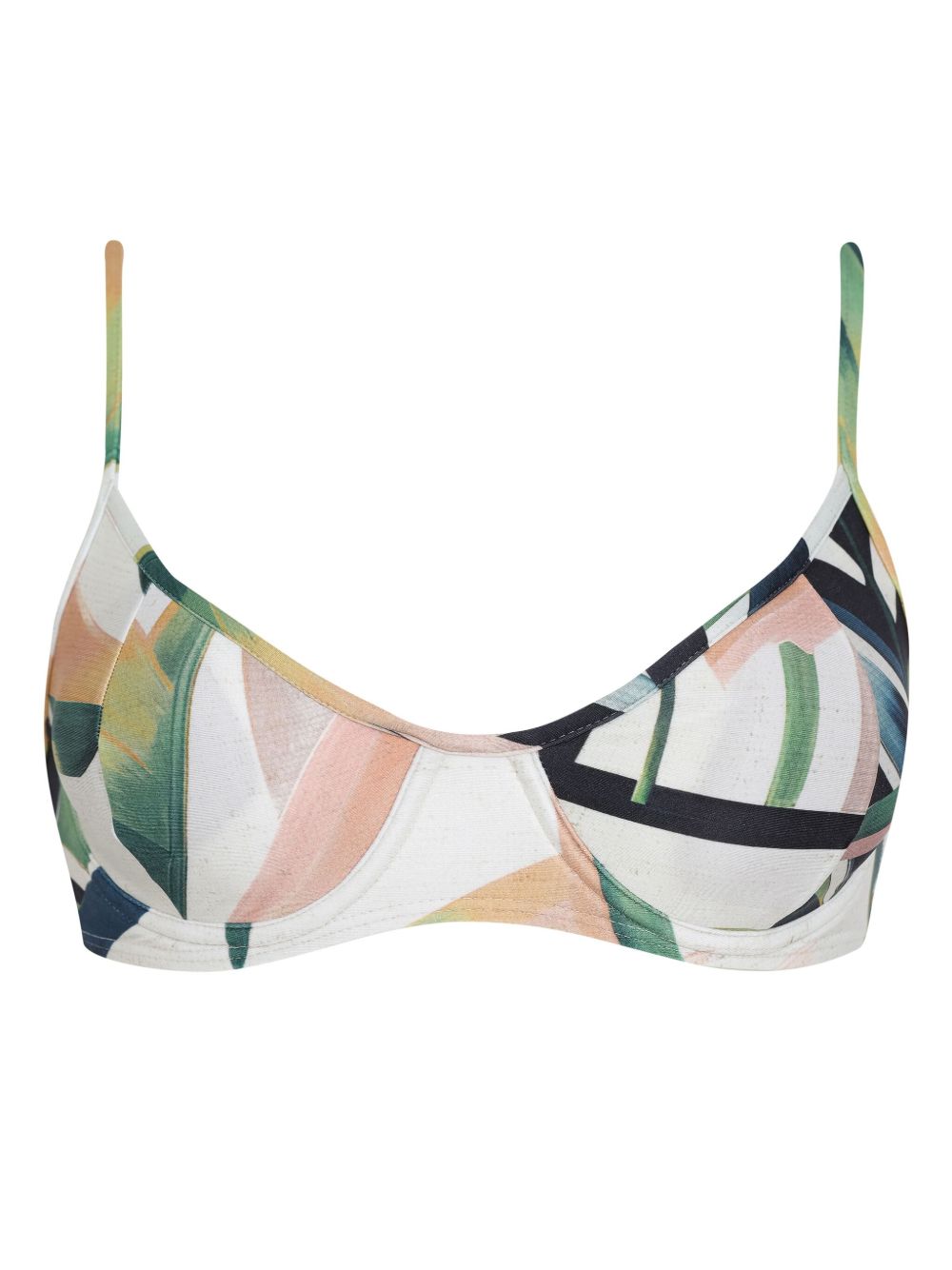 Lygia & Nanny Bikinitop met print Wit